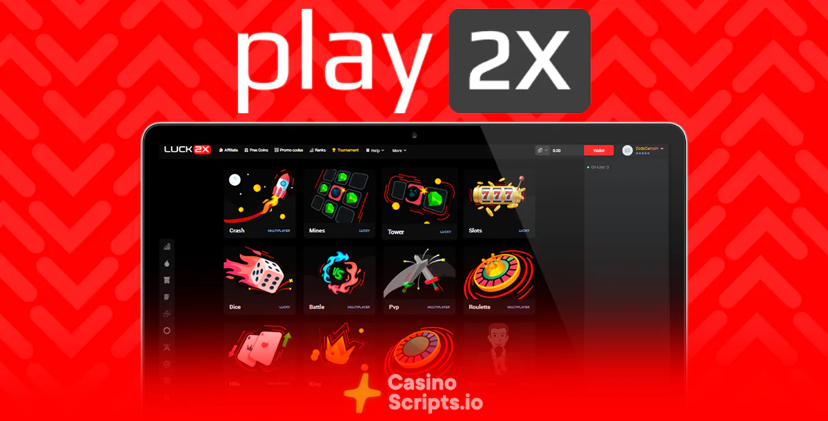 Play2x - Best Lucky Online Casino Source